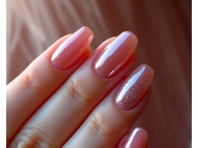 Mains avec des ongles ornés de nail art tendance 2025: effets chromés, cat-eye, et couleurs de saison, sur un fond élégant.